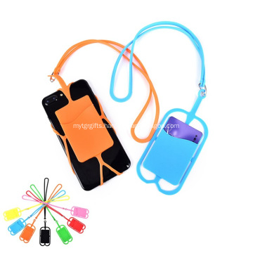 Promotional Silicone Lanyard With Phone Holder & Wallet